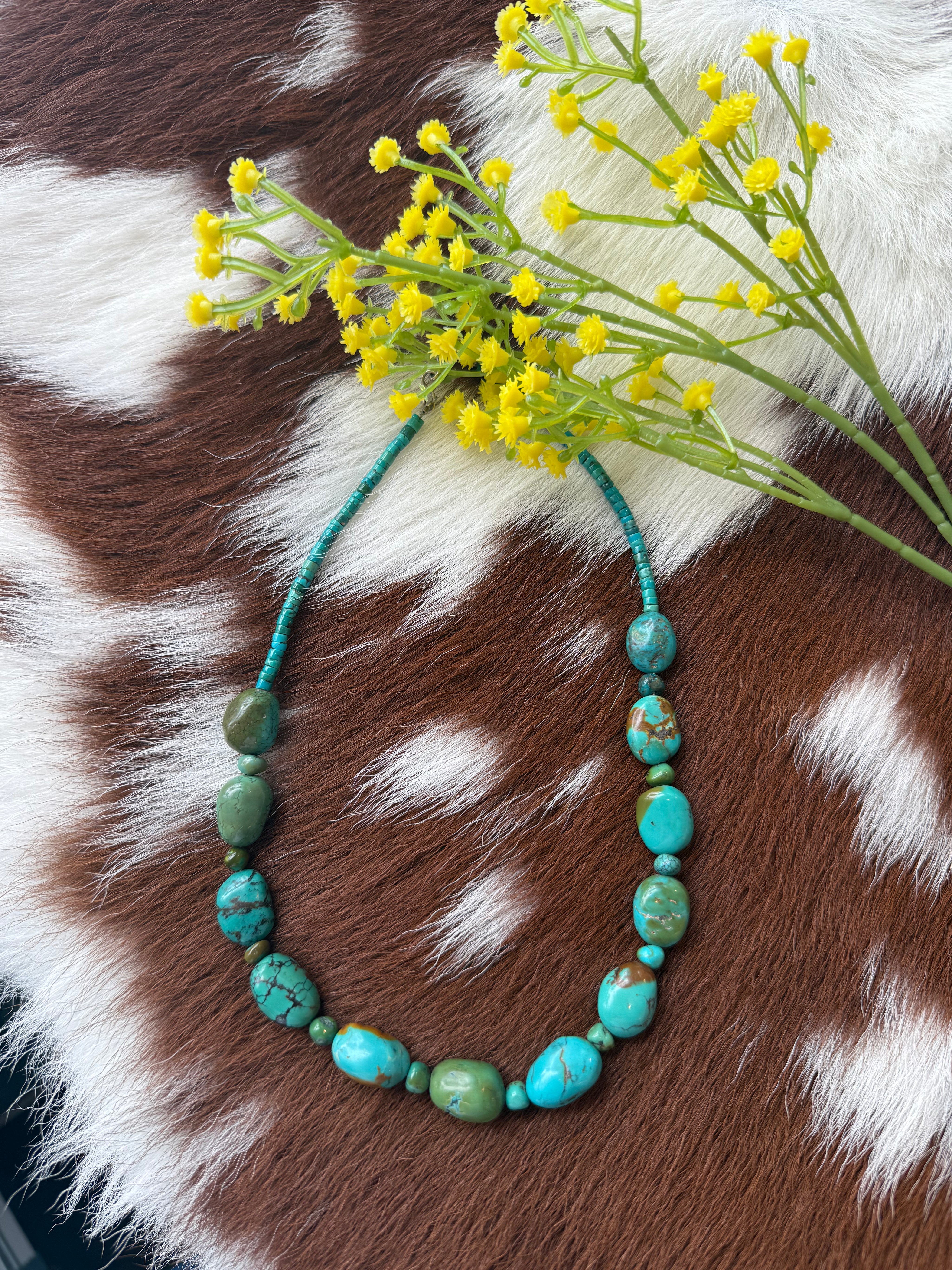 Blue Green Turquoise Necklace