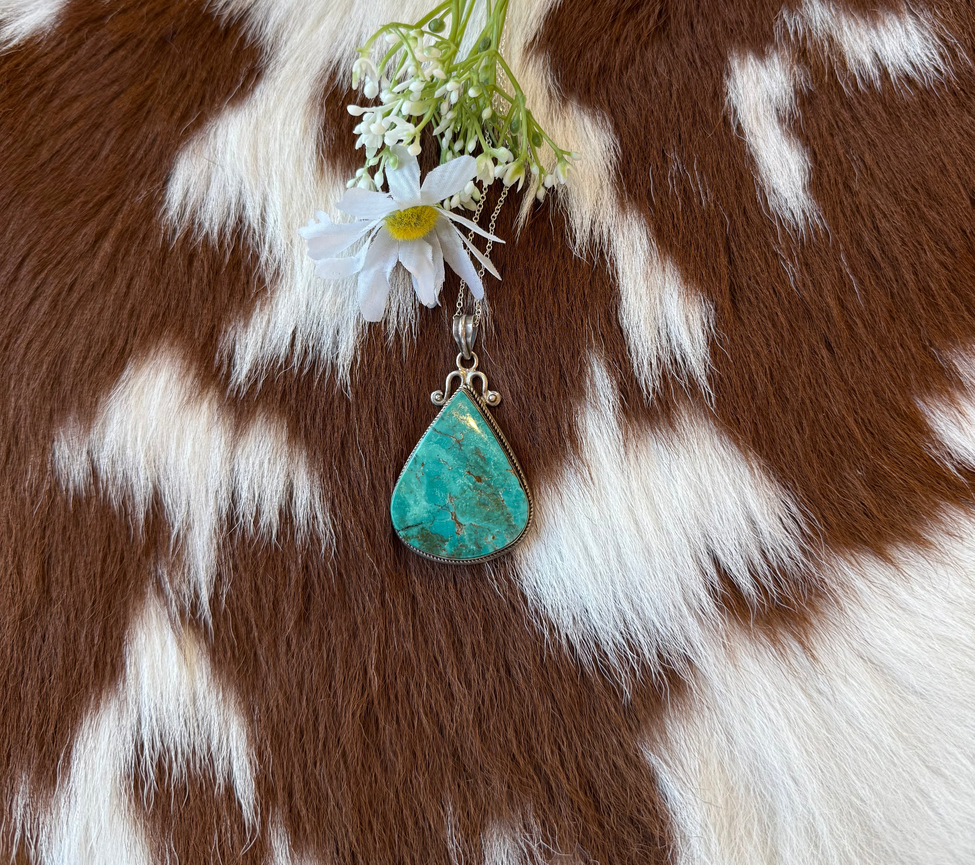 Sterling Silver Turquoise Necklace
