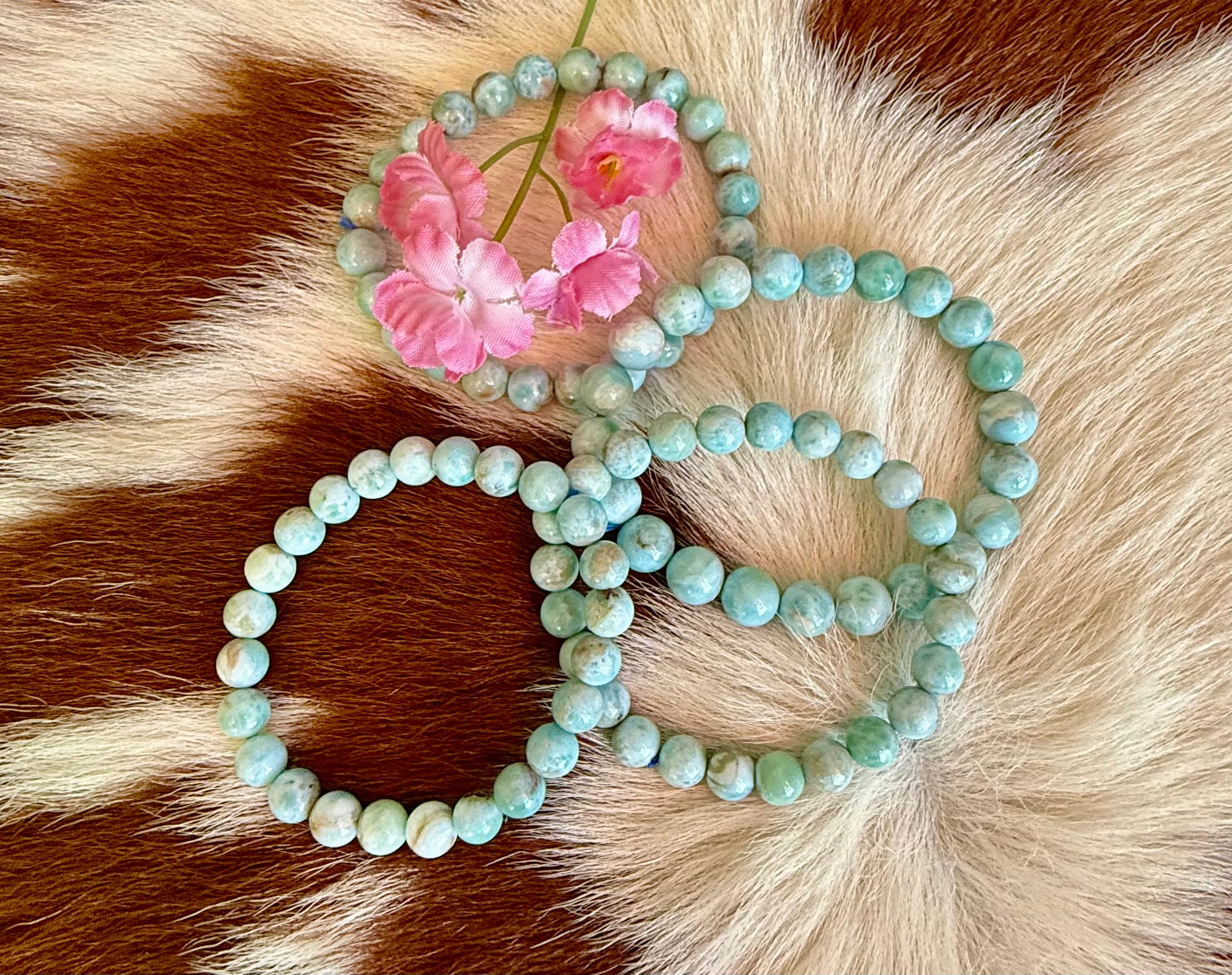 Larimar Stretchy Bracelet