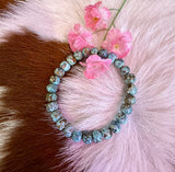 Spider Web Turquoise Stretchy Bracelet