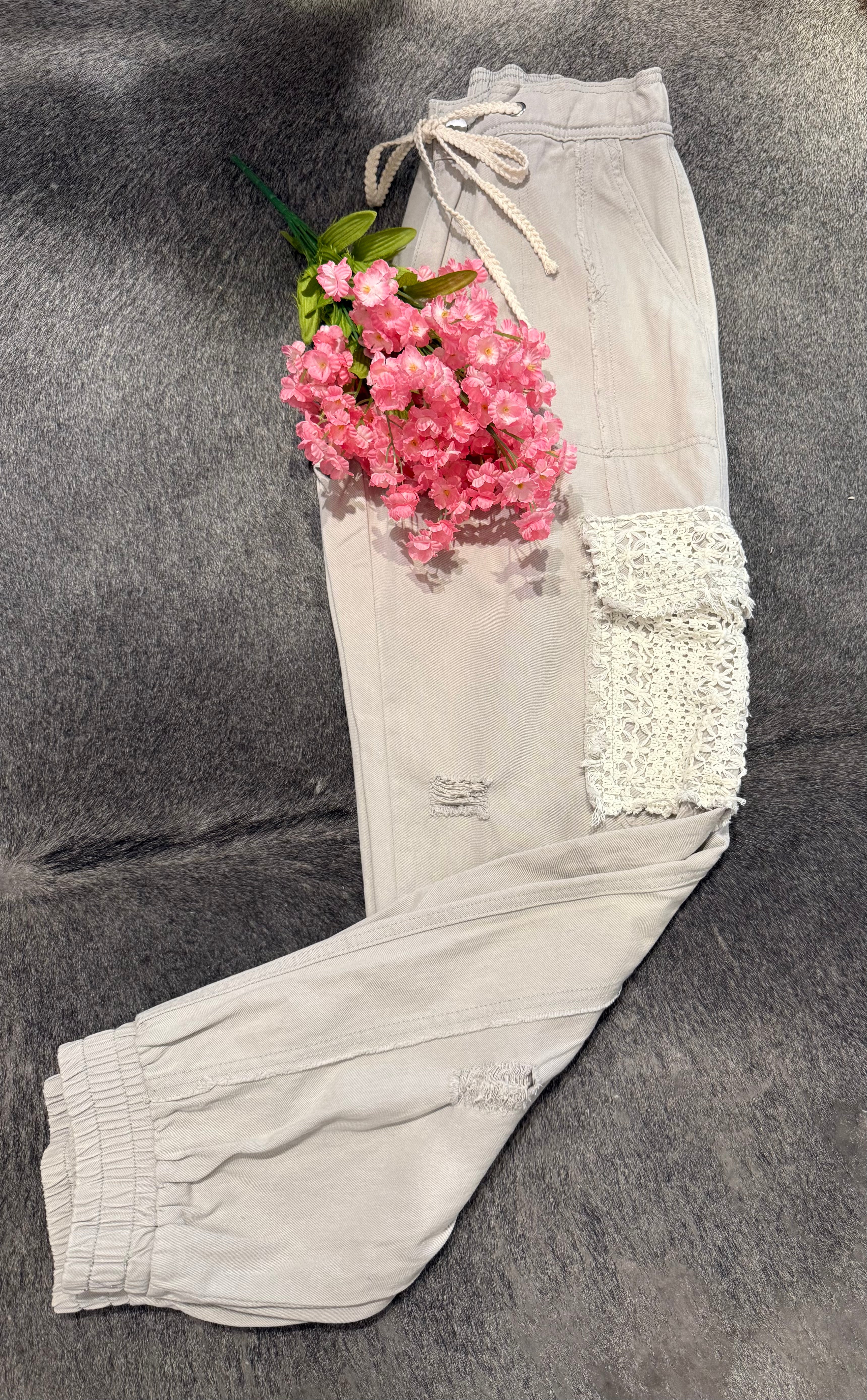 Cargo and Bold Distressed Joggers