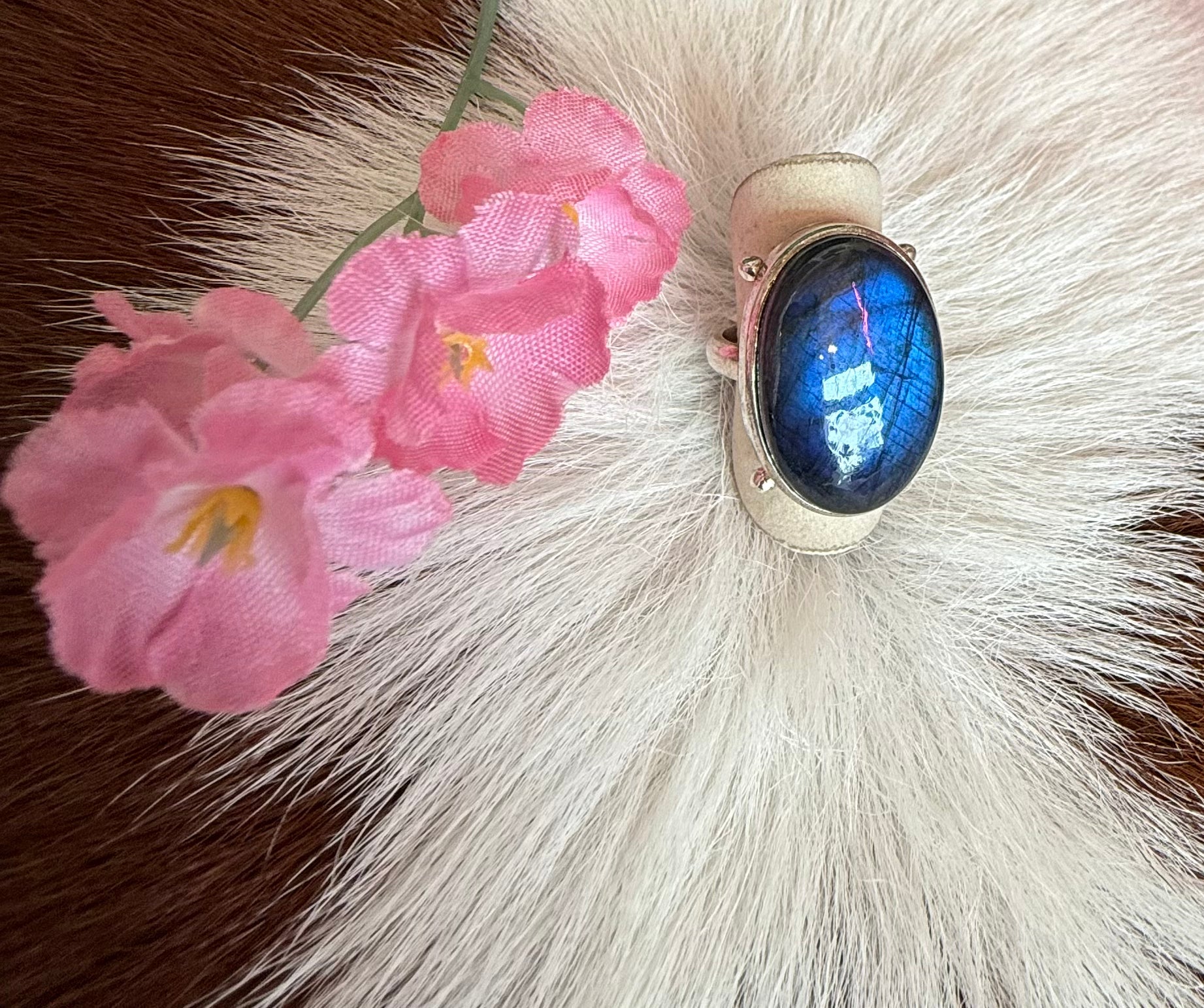 Labradorite Silver Ring