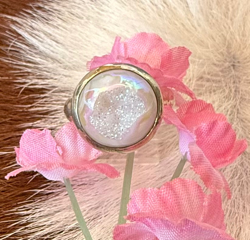 Sterling Silver Druzy Ring