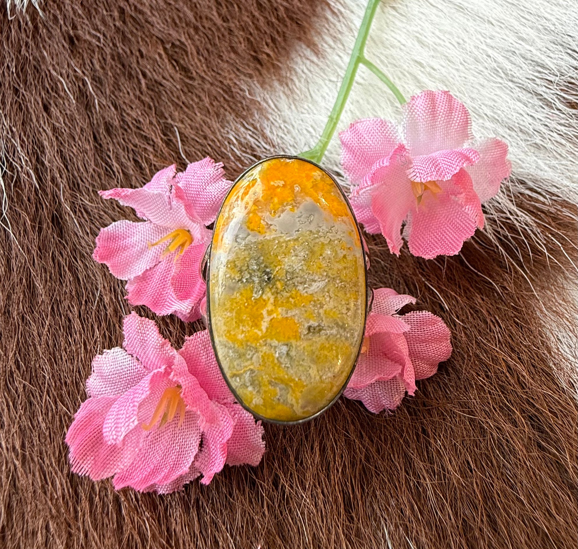 Sterling Silver and Bumblebee Jasper