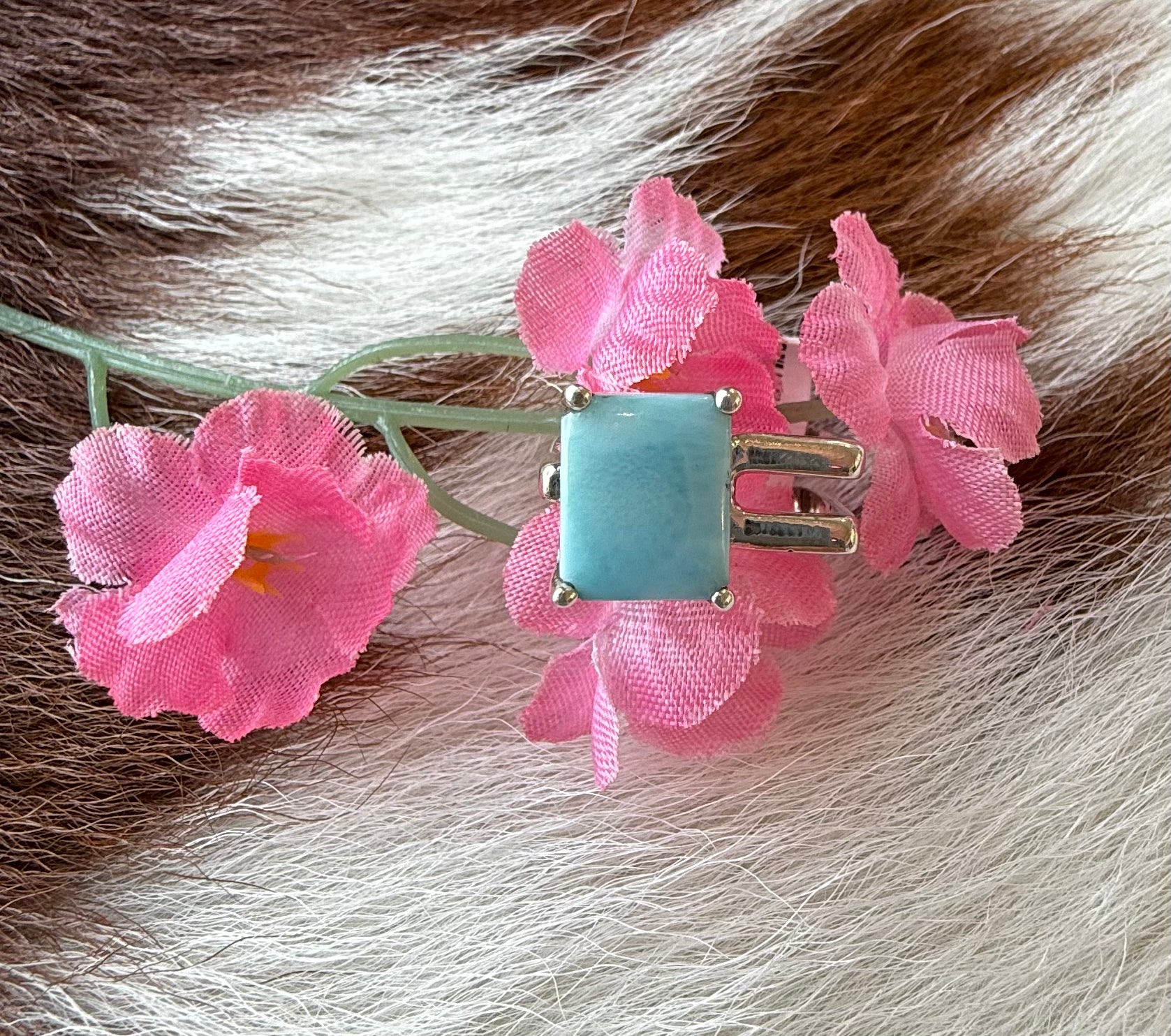 Sterling Silver Gemstone Square Rings