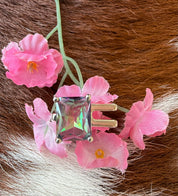 Sterling Silver Gemstone Square Rings