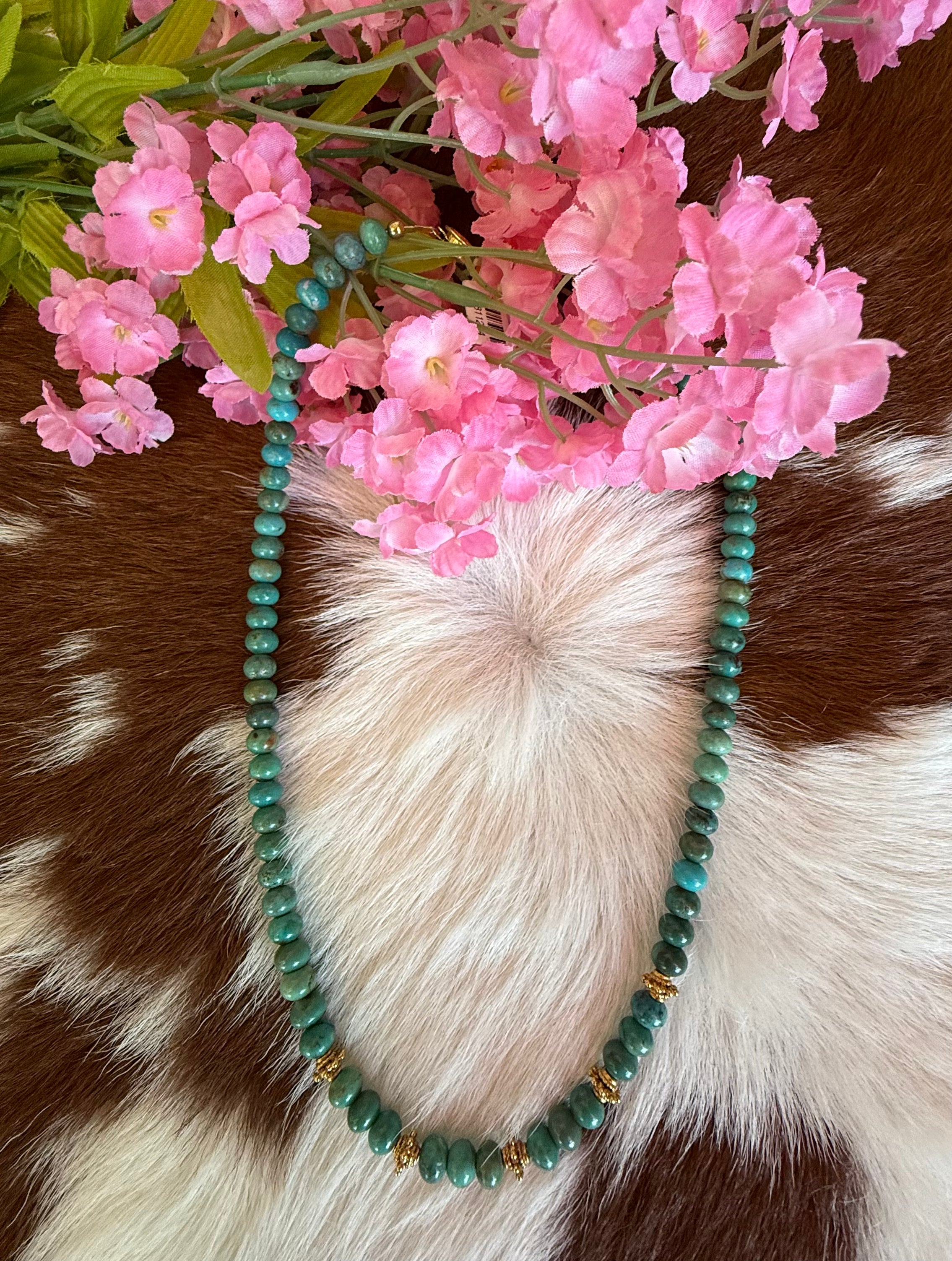 24K Kingman Turquoise Necklace