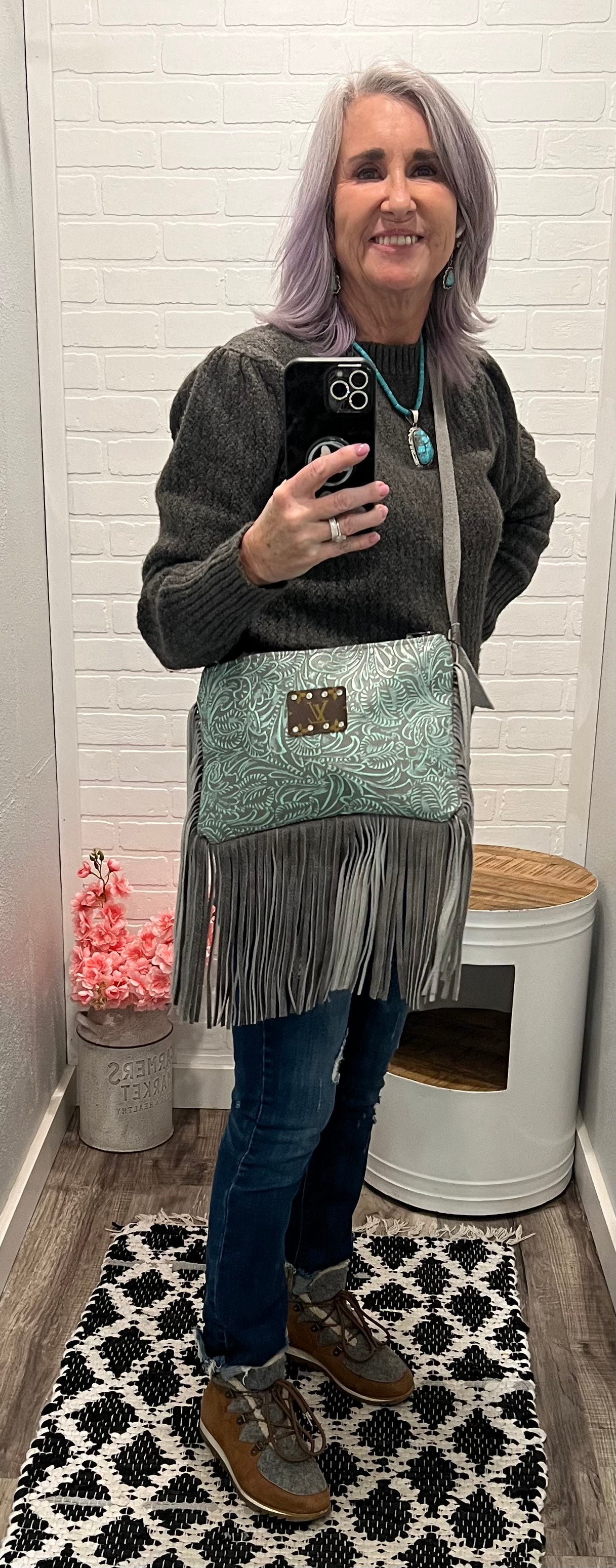 Repurposed Maxine Single Patch with Fringe