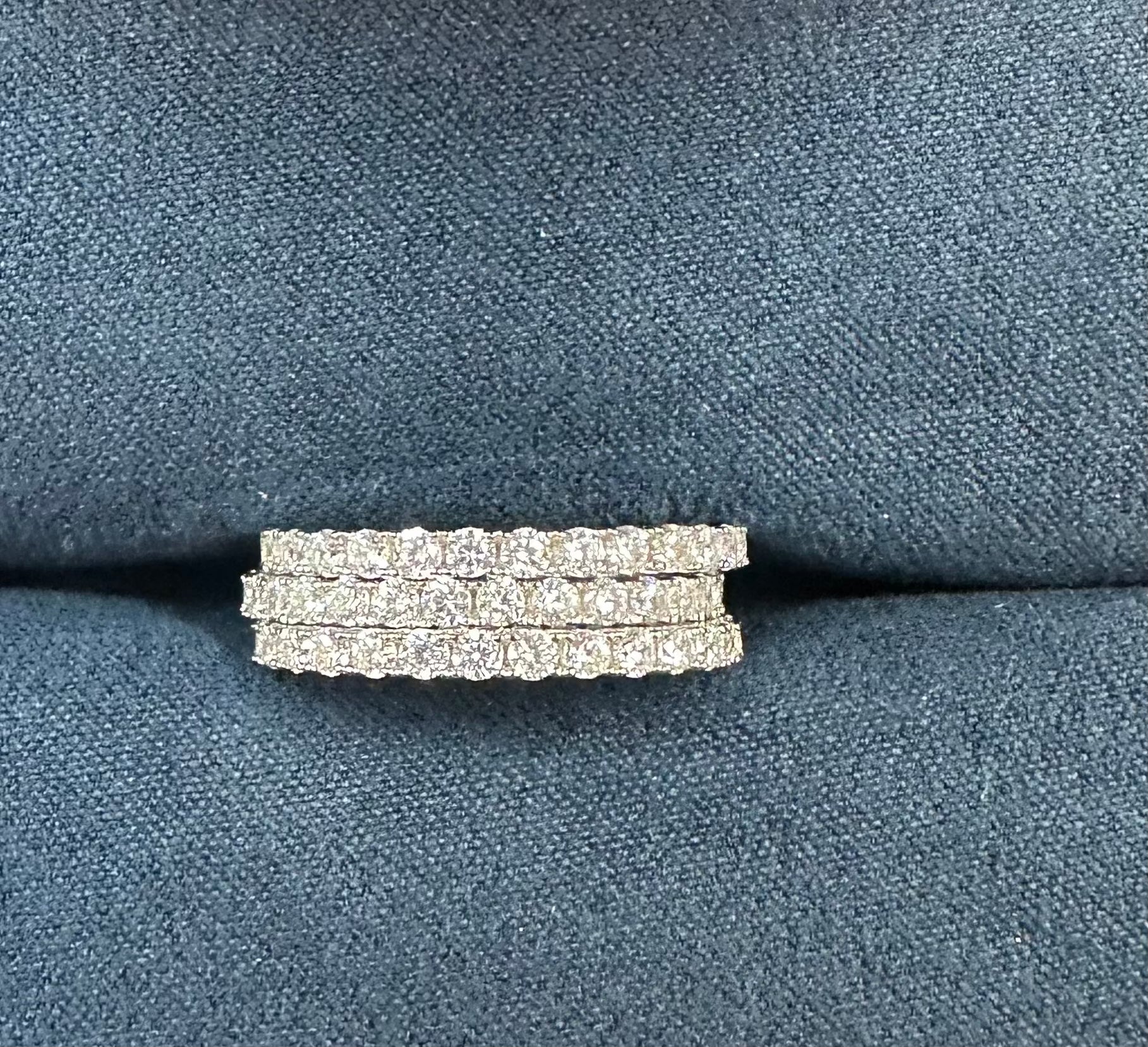 CZ. Eternity Tri Ring Set - Premium Rings from CRISLU - Just $148! Shop now at Three Blessed Gems
