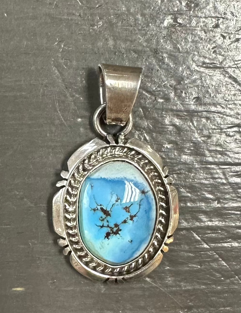 Golden Hill Turquoise Silver Pendant - Premium Pendant from Sunwest Silver - Just $145! Shop now at Three Blessed Gems