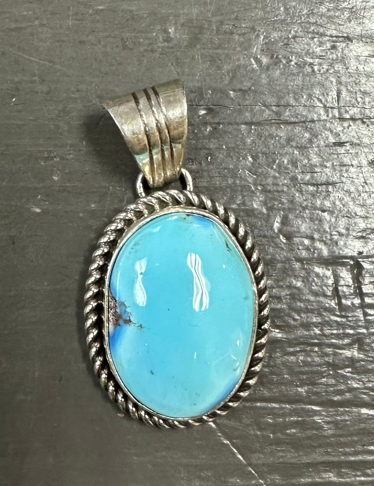 Golden Hill Turquoise Silver Pendant - Premium Pendant from Sunwest Silver - Just $175! Shop now at Three Blessed Gems