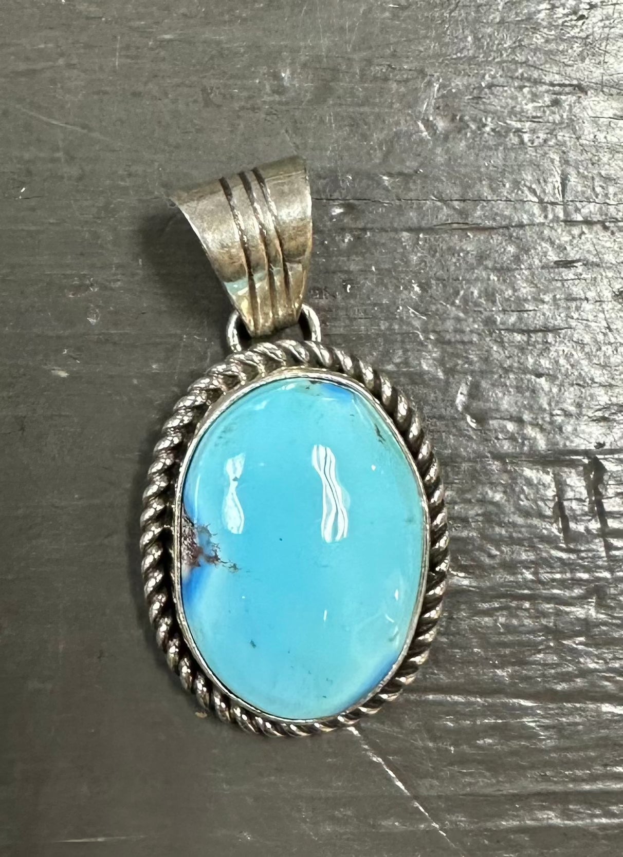 Golden Hill Turquoise Silver Pendant - Premium Pendant from Sunwest Silver - Just $175! Shop now at Three Blessed Gems
