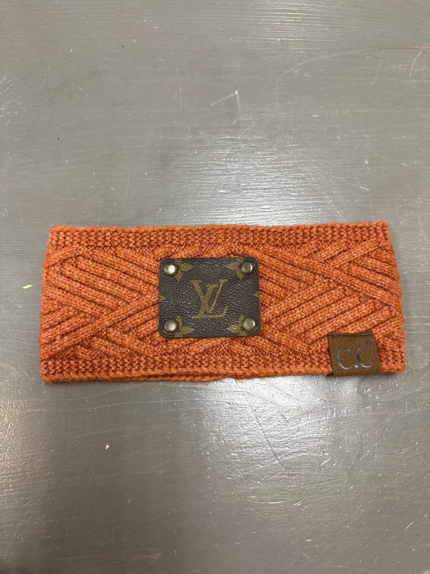 Up-Cycled Louis Vuitton CC Headband - Premium Headband from Keep It Gypsy - Just $80! Shop now at Three Blessed Gems