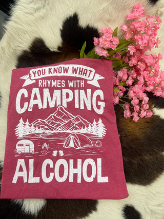 Camping and Alcohol T-Shirt