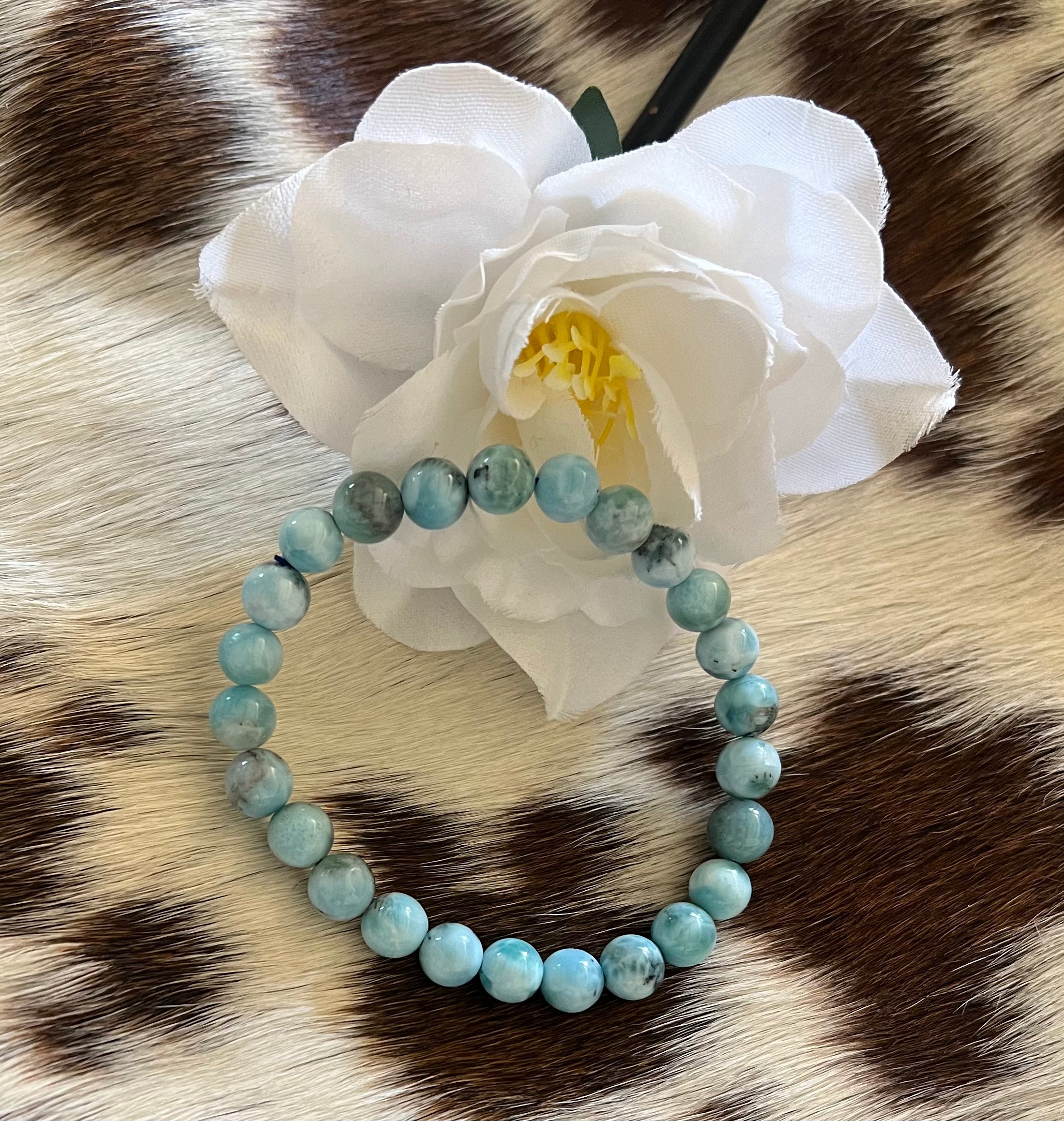 Larimar Beaded Braclet