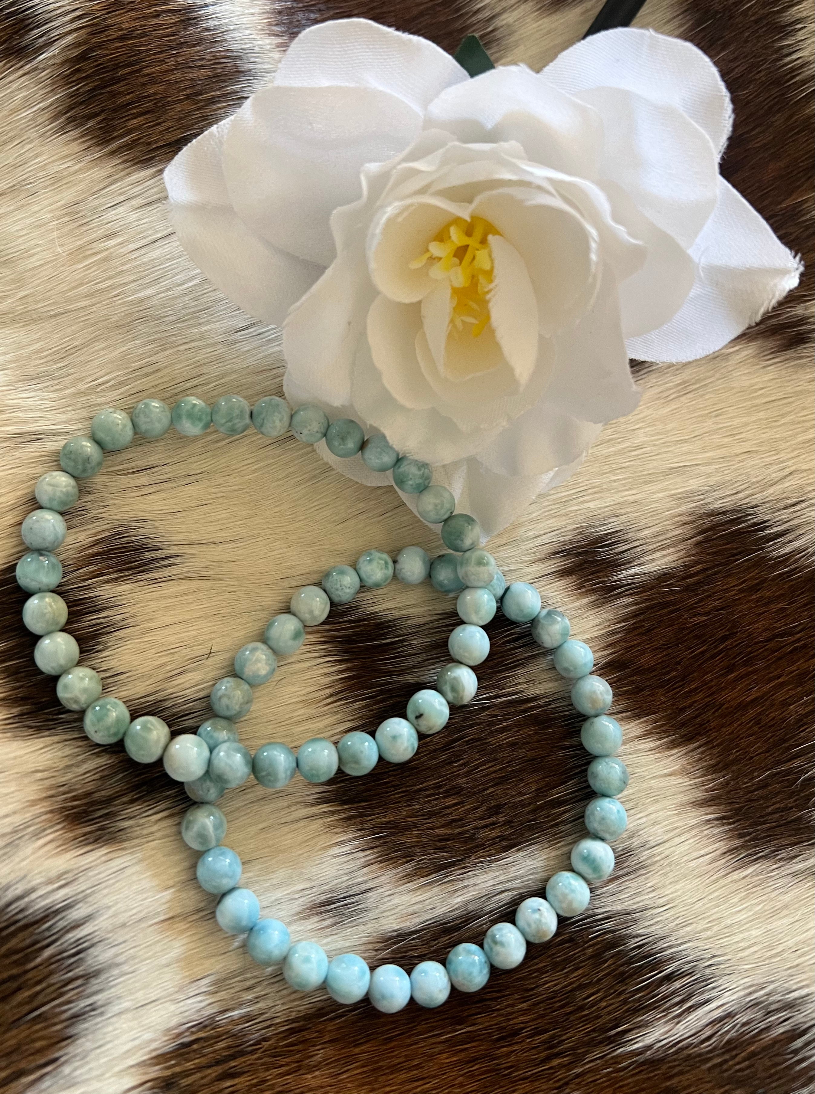 Larimar Beaded Bracelet