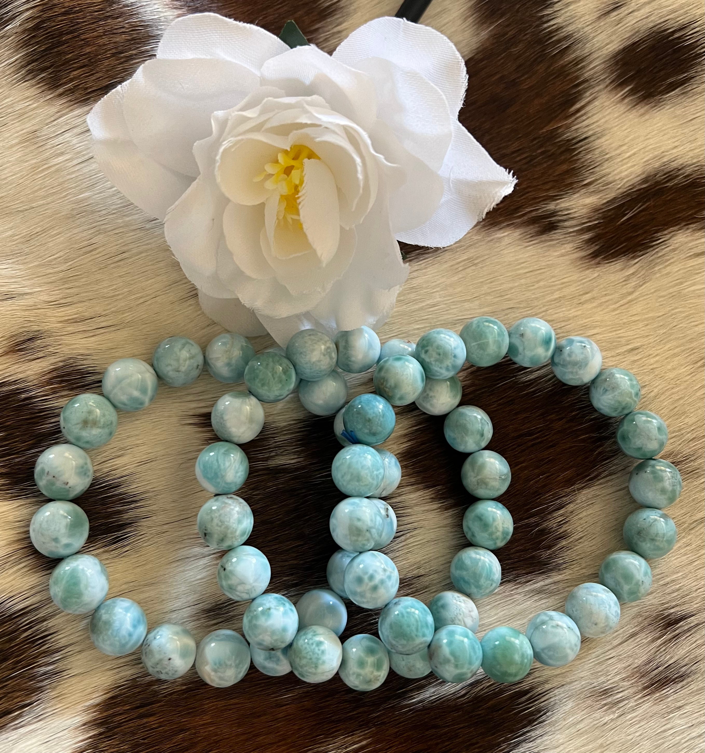 Larimar Beaded Bracelet