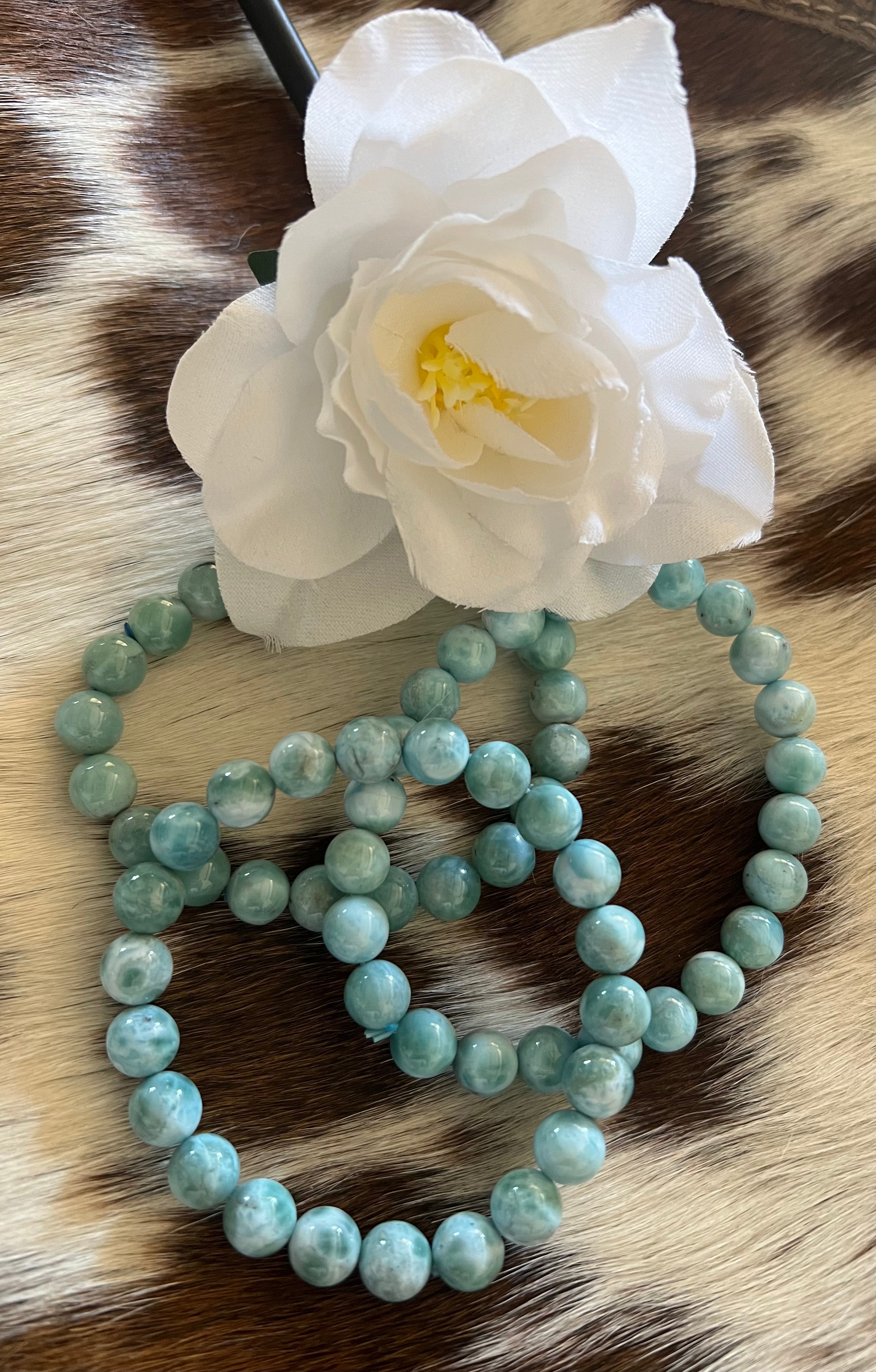 Larimar Beaded Bracelet