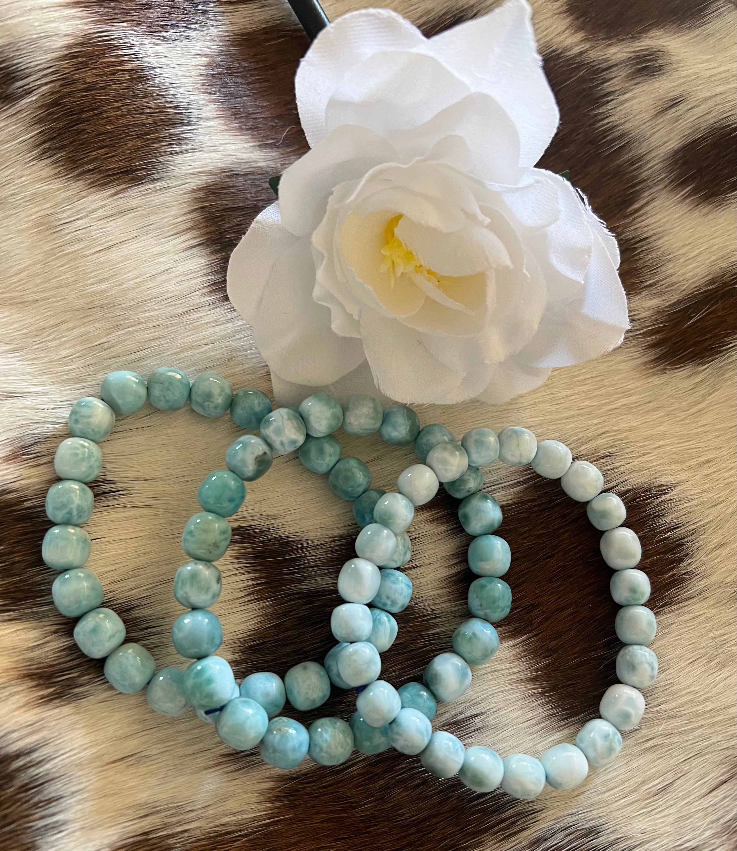 Larimar Beaded Bracelet