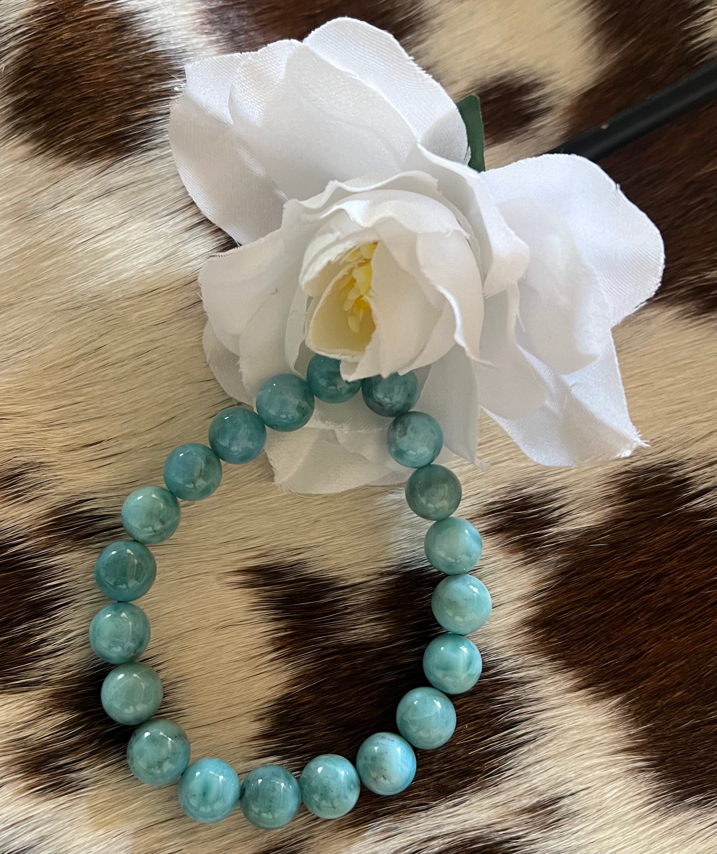 Larimar Beaded Bracelet