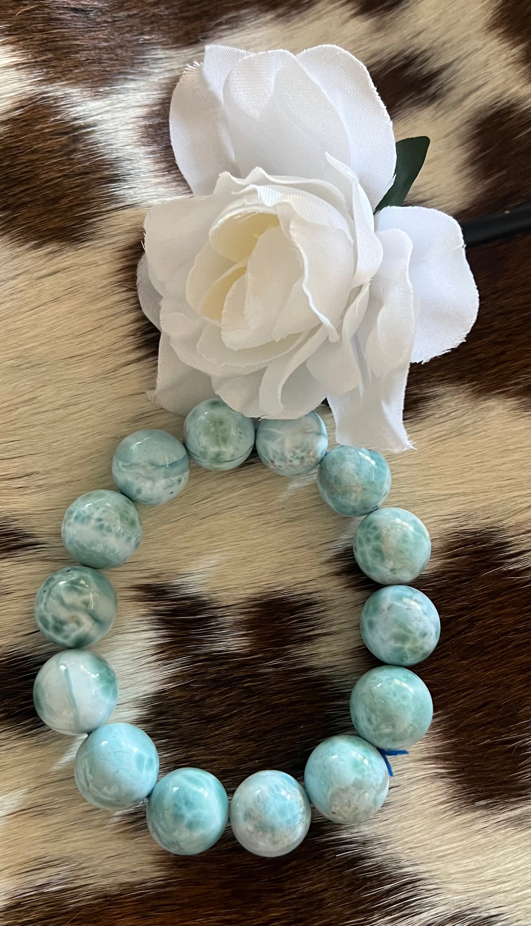 Larimar Beaded Bracelet