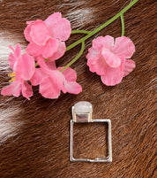 Sterling Silver Cabochon Moonstone Square Ring