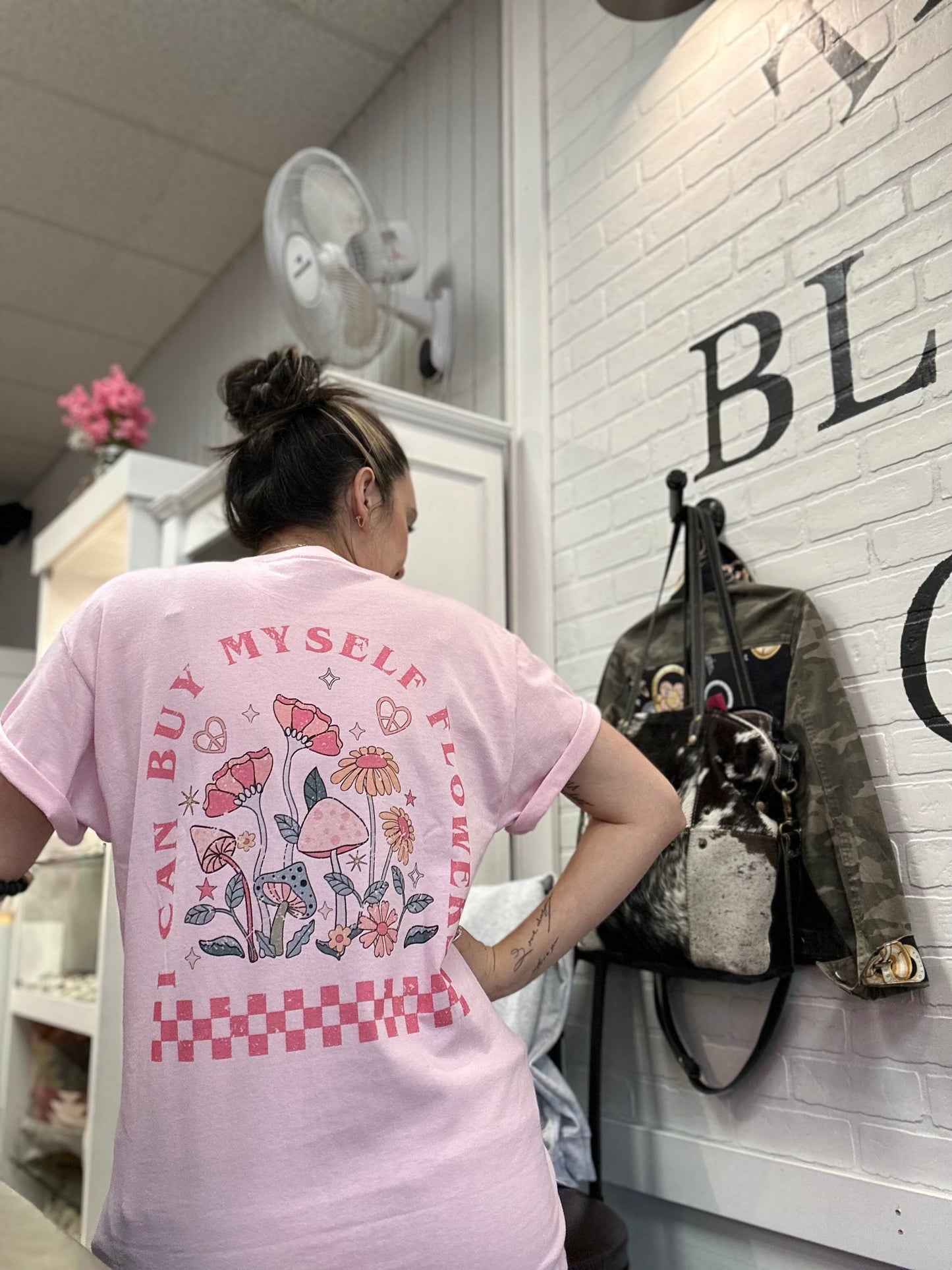 I can buy myself flowers tee - Premium Shirt from Spirit+Tribe - Just $28! Shop now at Three Blessed Gems