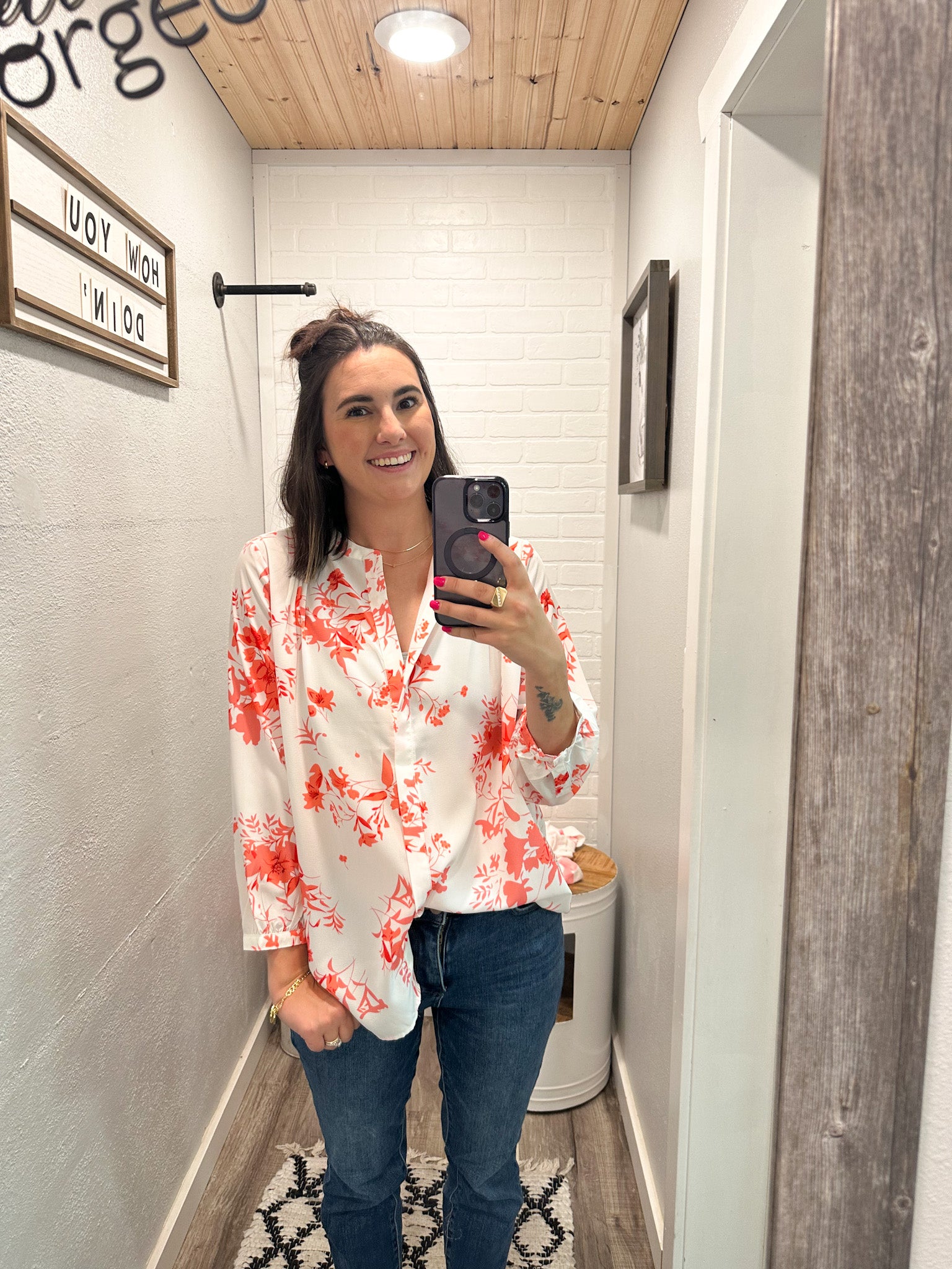 Lila Floral Blouse