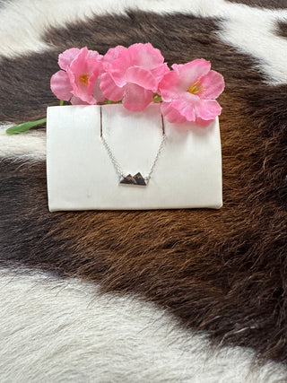 Mini Mountain Silver Necklace