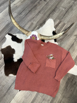 Daytona Pullover Rose Sweater