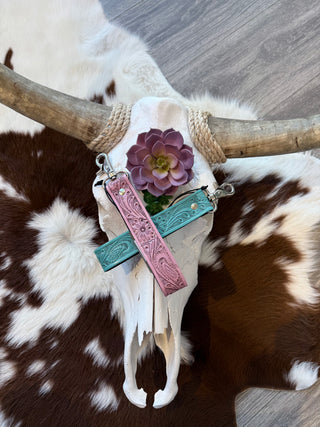 Blooming Meadow Key Fob in Pink