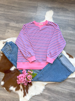 Mia Striped Sweatshirt