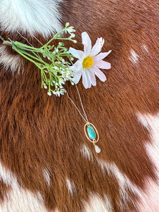 Turquoise and Ethiopian Opal Necklace