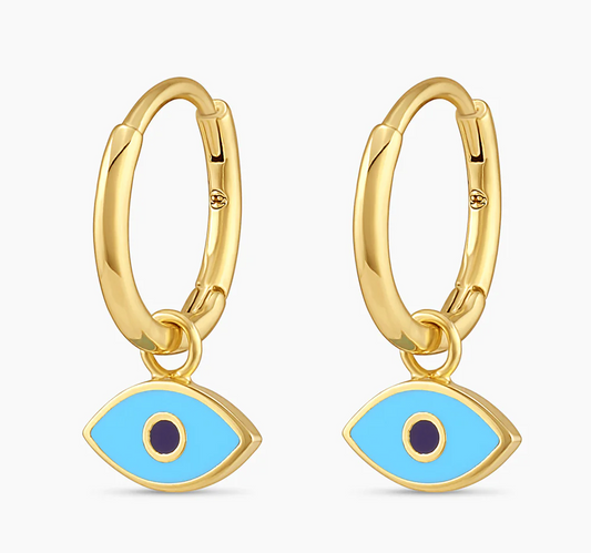 Evil Eye Prism Huggies - Premium Earrings from Gorjana - Just $50! Shop now at Three Blessed Gems