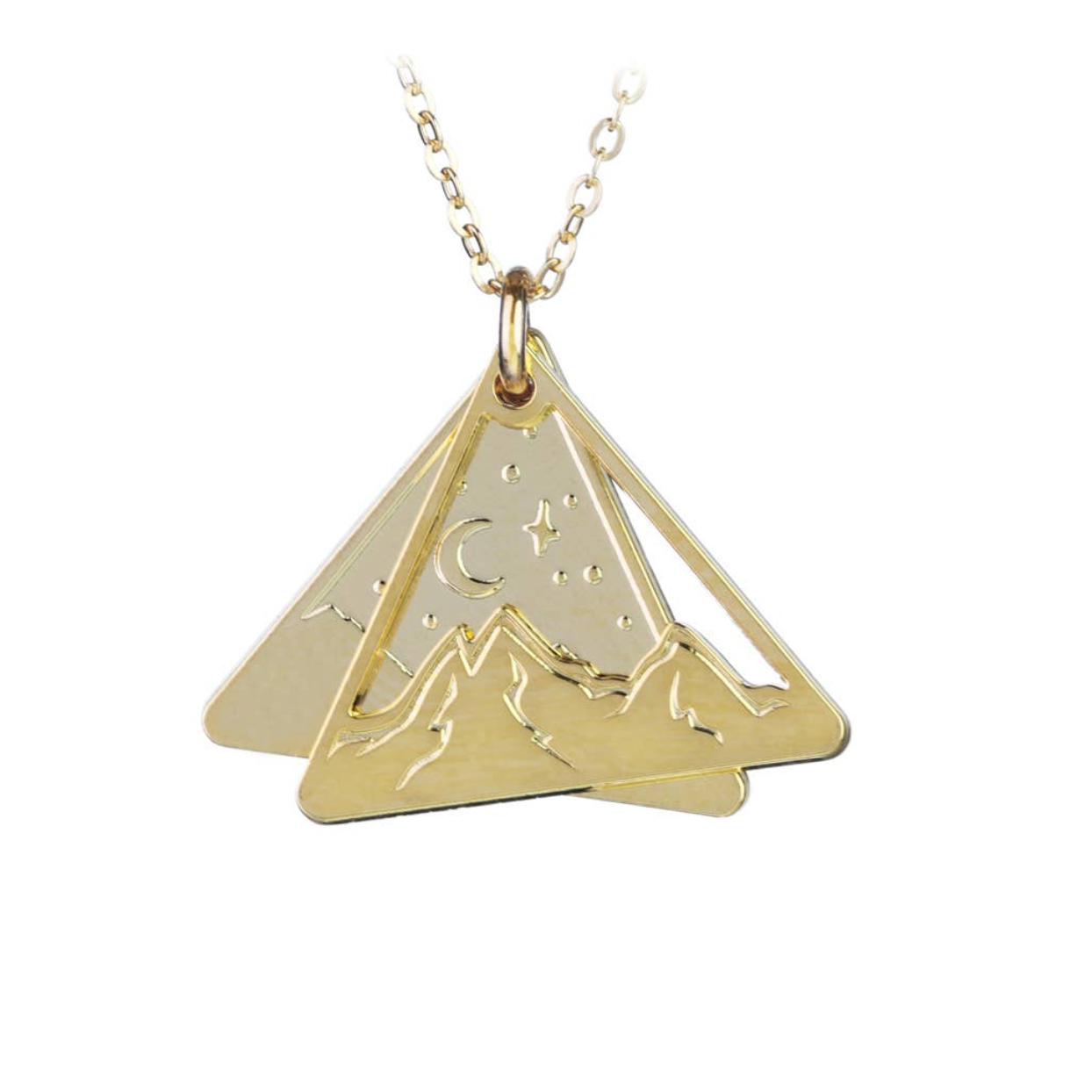 Layered Mountains Silver Necklace - Premium Necklace from Bearded Jeweler - Just $95! Shop now at Three Blessed Gems