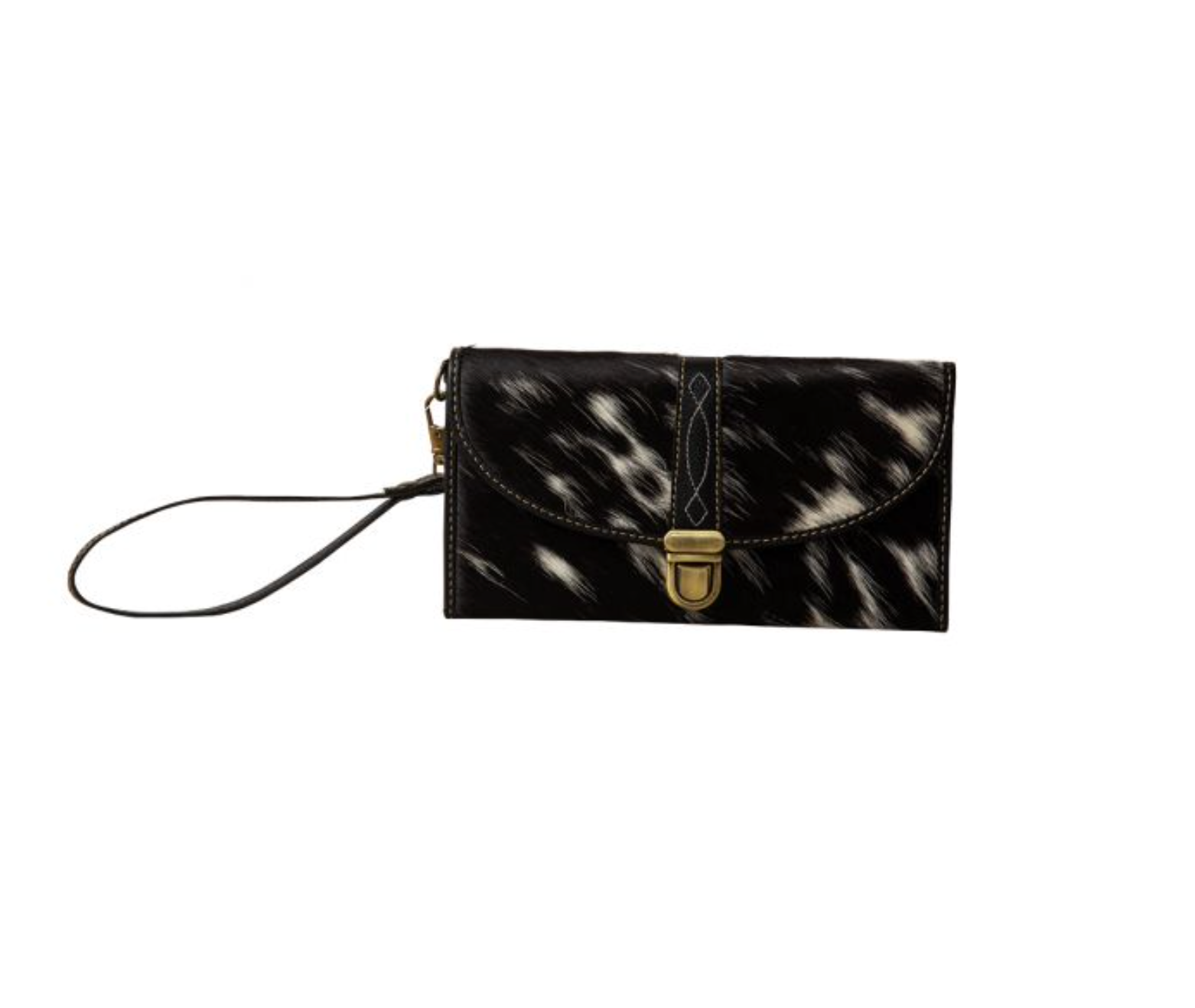 Estrella Wristlet Cowhide Wallet - Premium Wallet from Myra - Just $55! Shop now at Three Blessed Gems