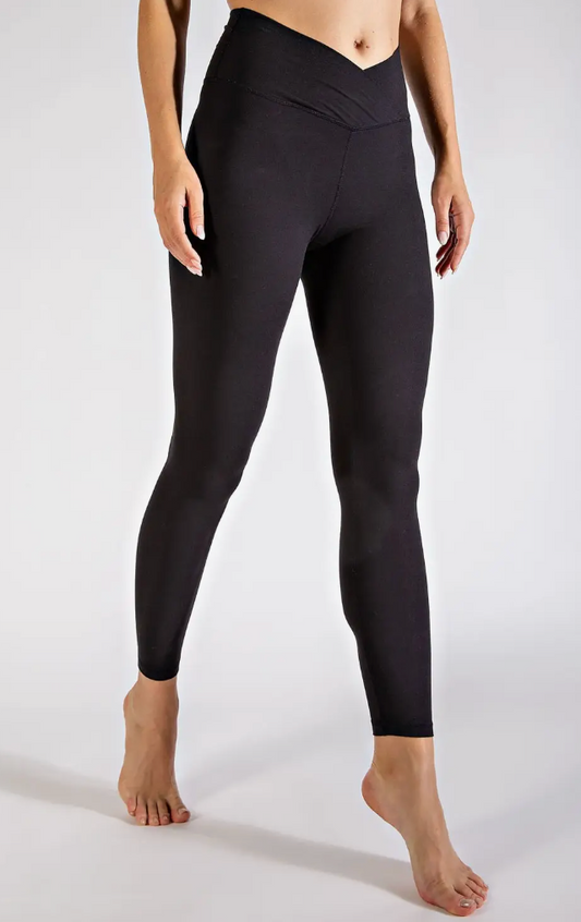 V Waisted Butter Soft Leggings - Premium Leggings from RAE MODE - Just $21! Shop now at Three Blessed Gems