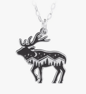 Animal Mountain Necklace - Premium Jewelry from Bearded Jeweler - Just $63! Shop now at Three Blessed Gems