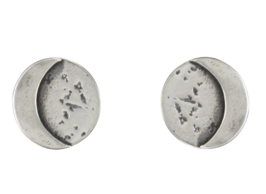 Moon Silver Earrings - Premium Earrings from Bohemi - Just $60! Shop now at Three Blessed Gems
