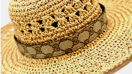 Up-Cycled Designer Hat Band - Premium Hat Band from Patches Of Upcycling - Just $165! Shop now at Three Blessed Gems