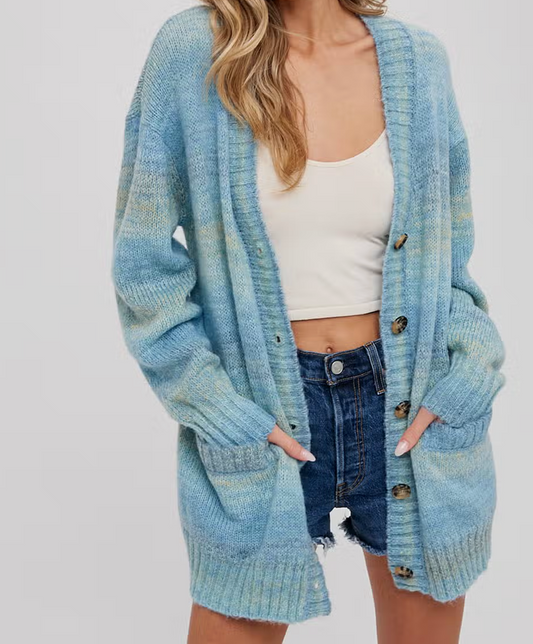 Ocean Cardigan - Premium Sweater from Bluivy - Just $65! Shop now at Three Blessed Gems