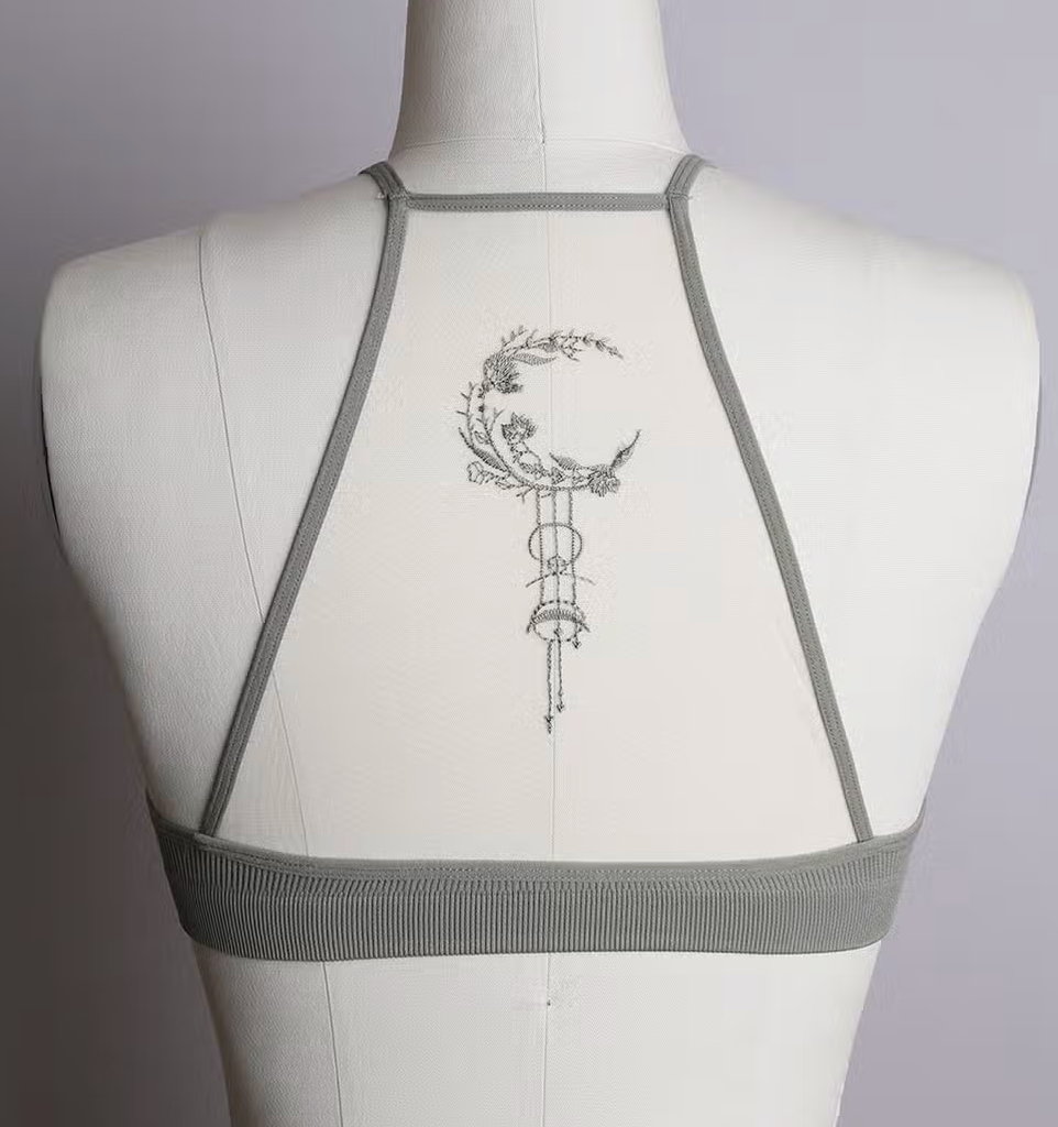 Crescent Moon Dream Catcher Tattoo Bralette - Premium Bralette from LETO - Just $19! Shop now at Three Blessed Gems