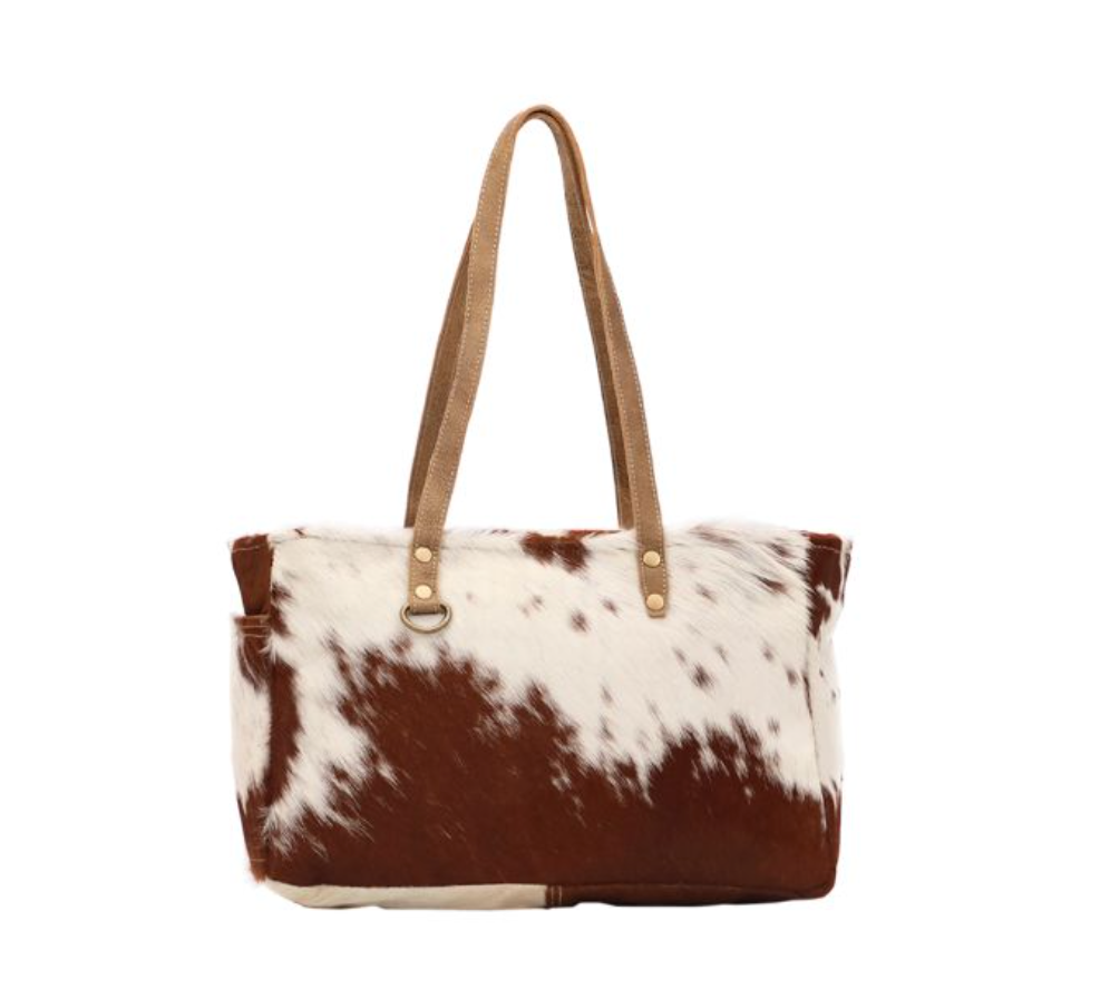 Fawn and White Shoulder Bag - Premium Purse from Myra - Just $111! Shop now at Three Blessed Gems