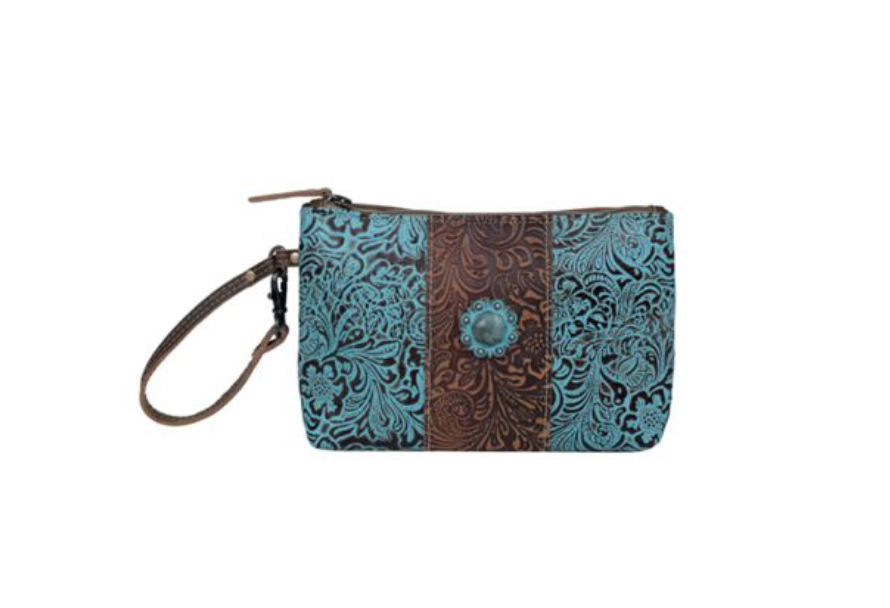 Aqua Wristlet - Premium Bag from Myra - Just $36! Shop now at Three Blessed Gems