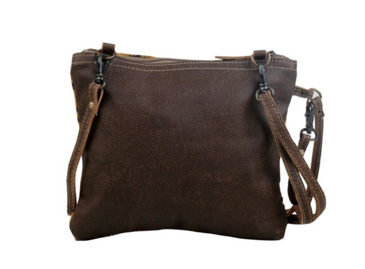 Freckled Leather & Hairon Bag - Premium crossbody from Myra - Just $57! Shop now at Three Blessed Gems
