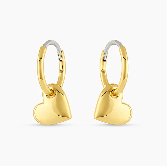 Lou Heart Huggies - Premium Earrings from Gorjana - Just $55! Shop now at Three Blessed Gems