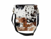 Tyler Ridge Hair-On Hide Leather Bag - Premium Bag from Myra - Just $87! Shop now at Three Blessed Gems