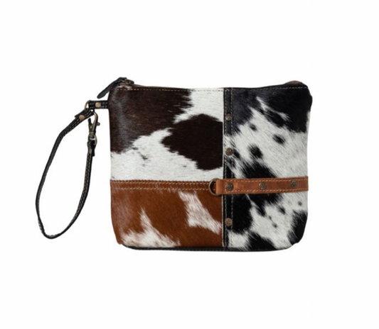 Tyler Ridge Hair-On Hide Pouch - Premium Pouch from Myra - Just $39! Shop now at Three Blessed Gems