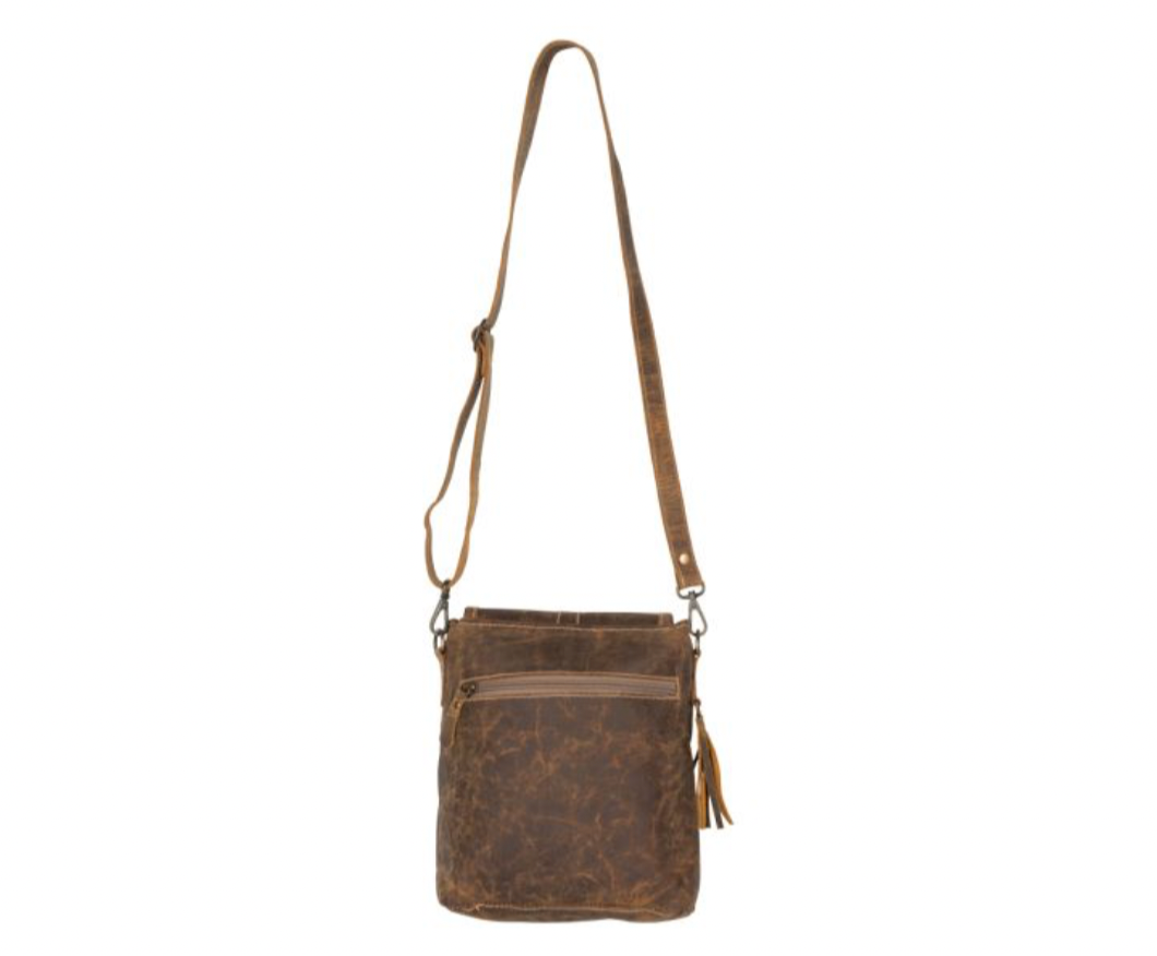 Brown Beauty Leather Bag - Premium Bag from Myra - Just $79! Shop now at Three Blessed Gems