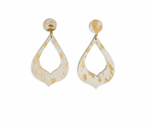 Mystique Cowhide Earring - Premium Earrings from Myra - Just $29! Shop now at Three Blessed Gems